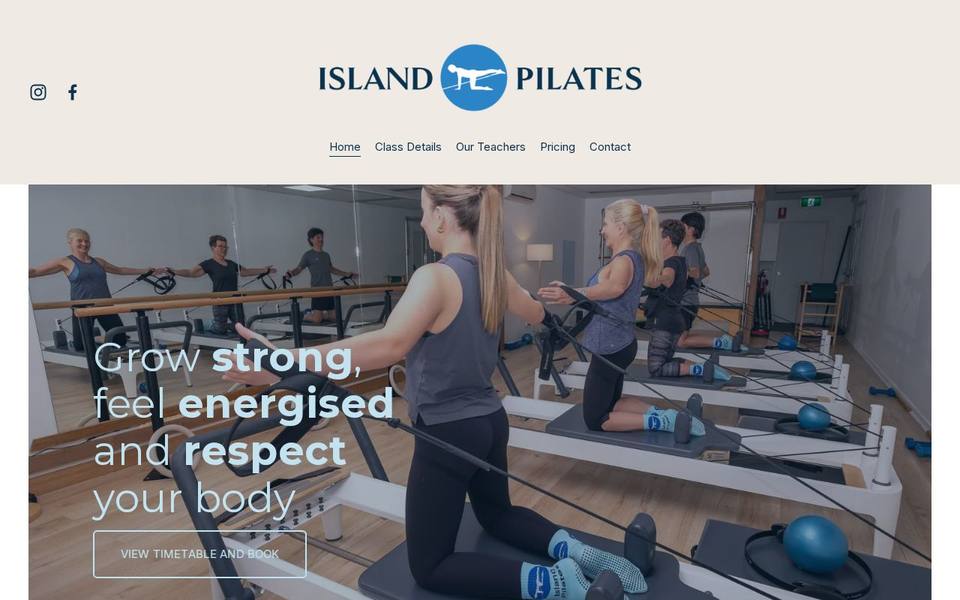 Island Pilates website