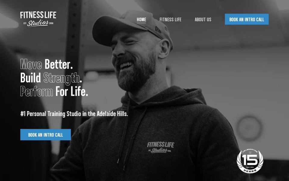Fitness Life Studios website