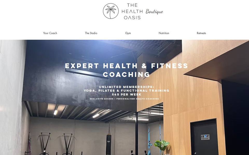 The Health Oasis website