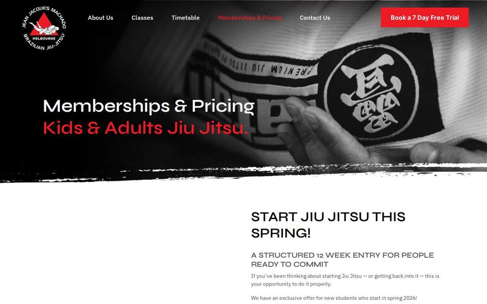 Jean Jacques Machado Jiu Jitsu website