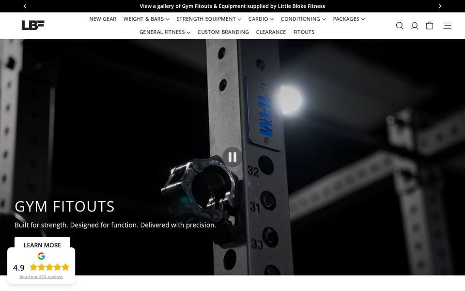 Little Bloke Fitness website