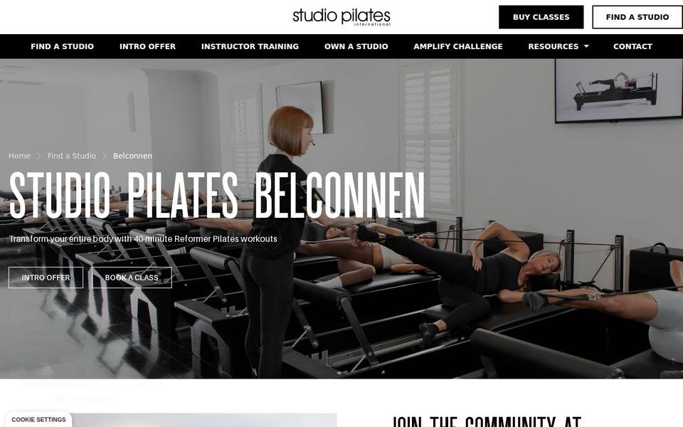 Studio Pilates International website