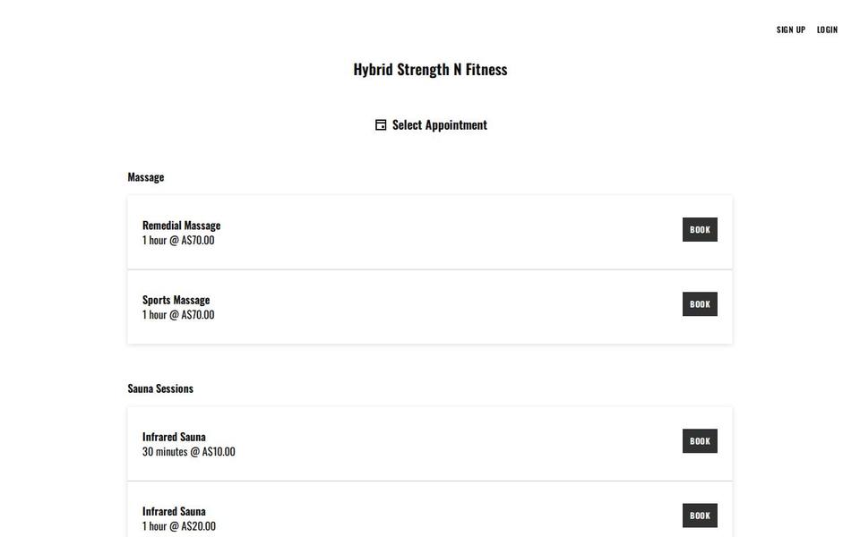 Hybrid Strength N Fitness website