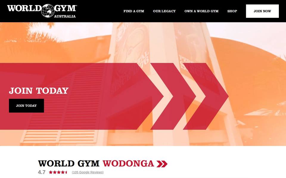 World Gym Wodonga website