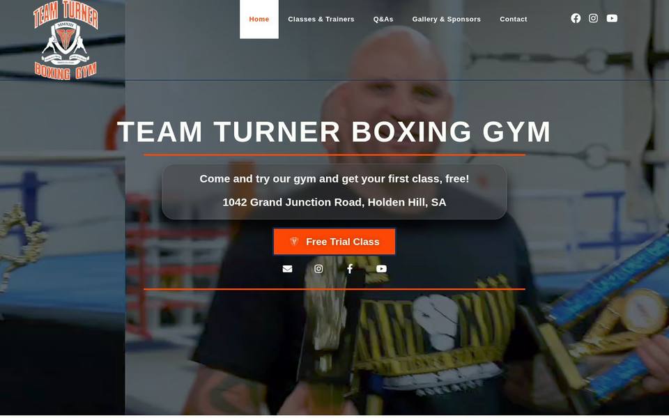 Team Turner Boxing Gym website