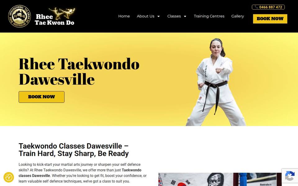 Rhee Tae Kwon Do Dawesville website