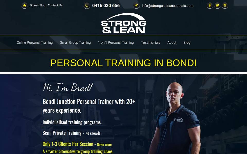 Strong & Lean website