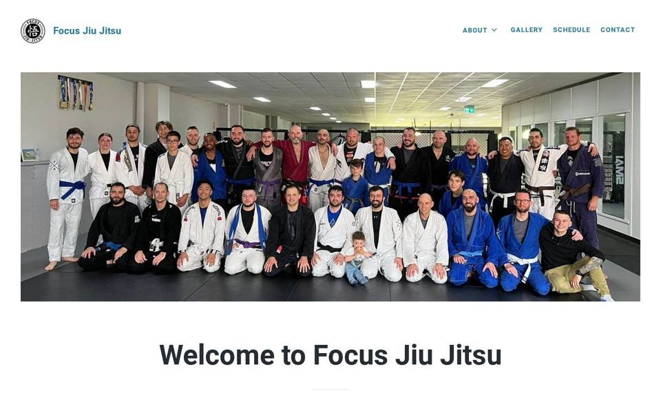 Focus Jiu Jitsu website