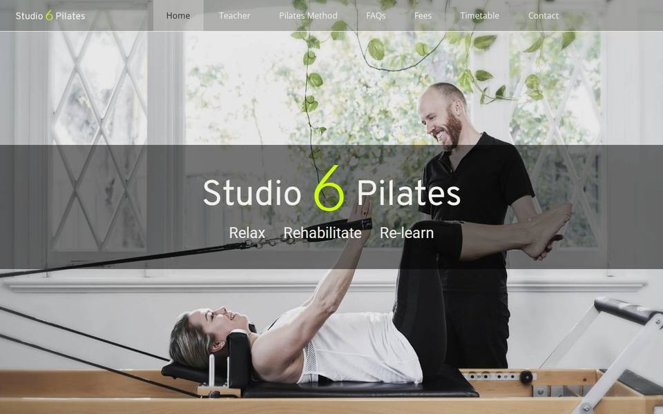 Studio 6 Pilates website