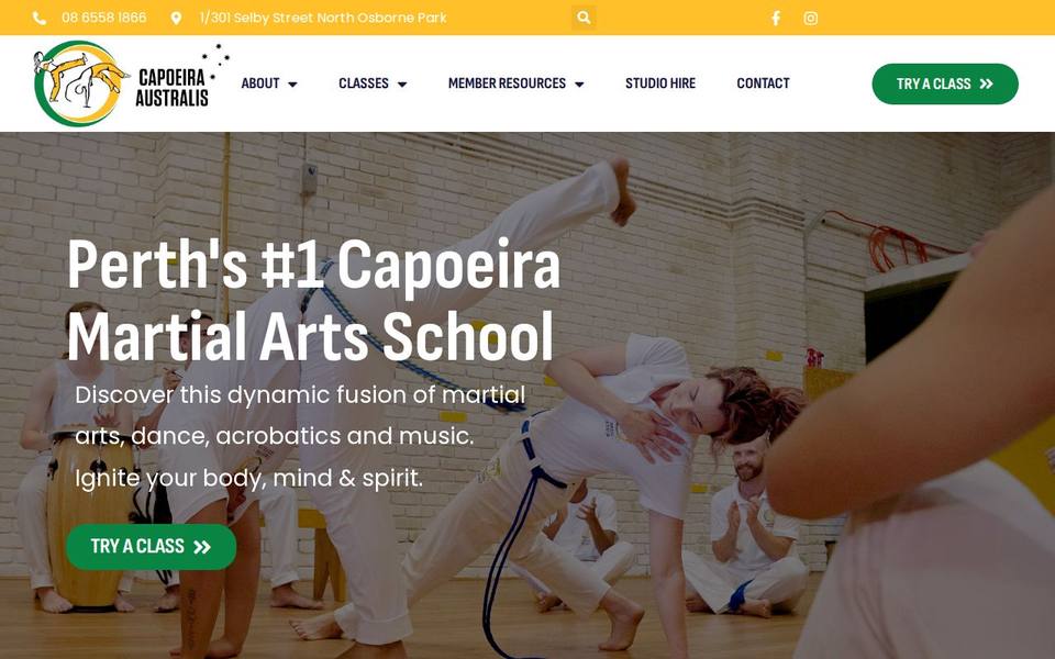 Capoeira Australis website