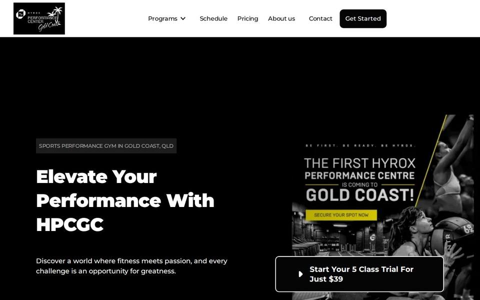HPC Gold Coast website