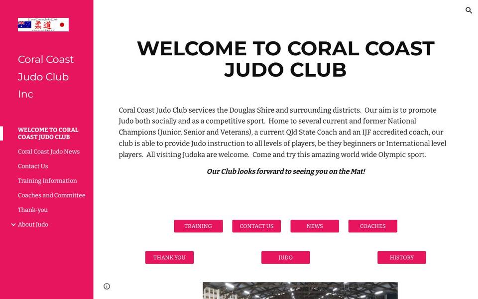 Coral Coast Judo website