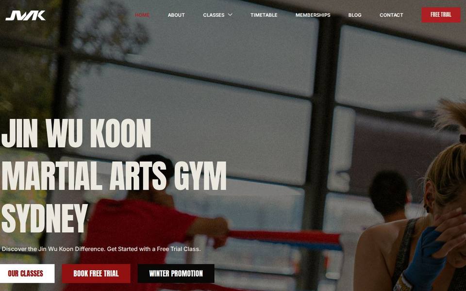 JWK Martial Arts website