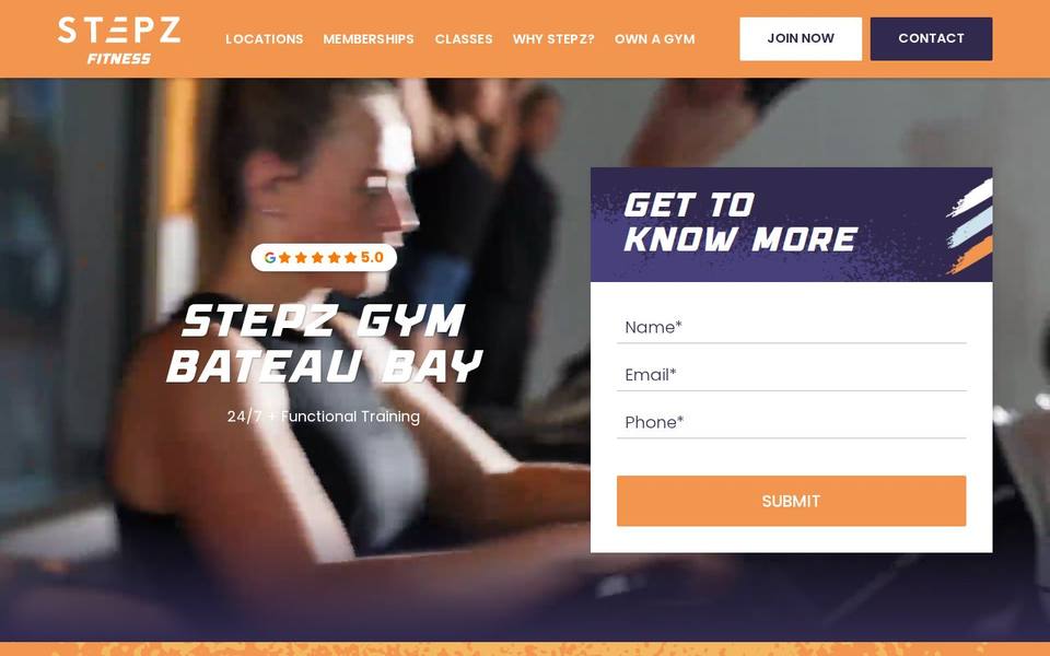 Stepz Fitness Bateau Bay website