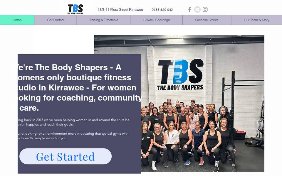 The Body Shapers website