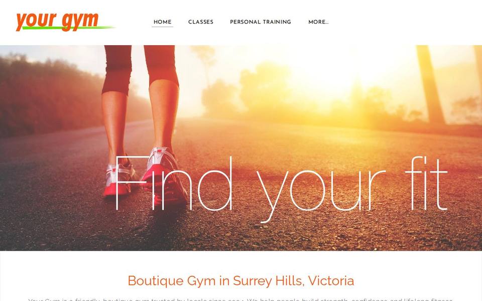 Your Gym website