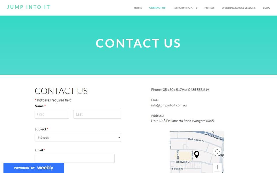 Just Jump website