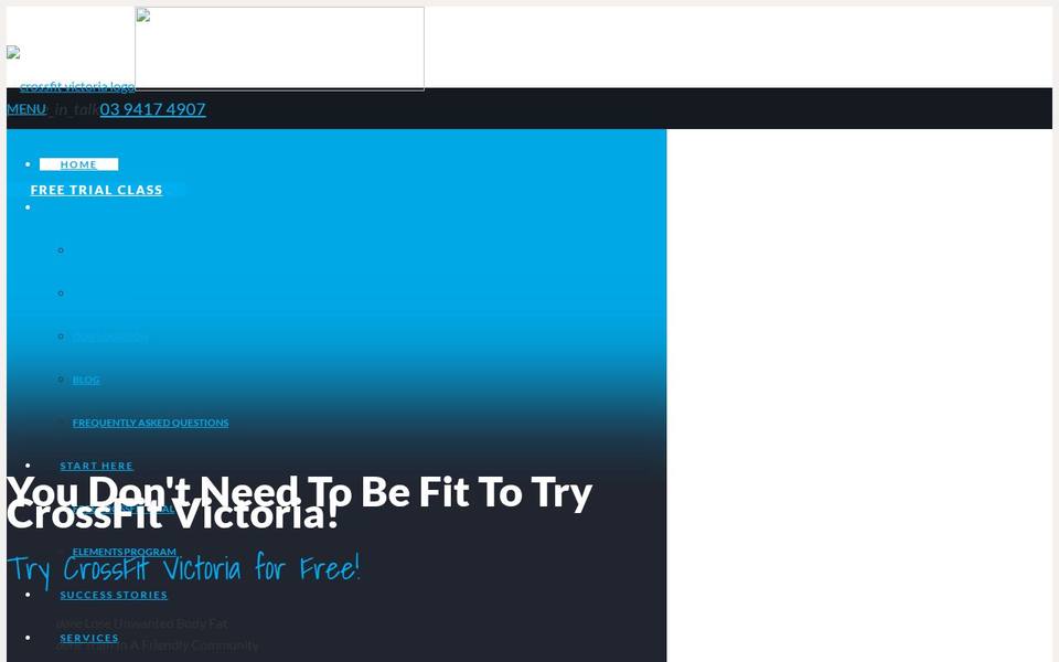 CrossFit Victoria website
