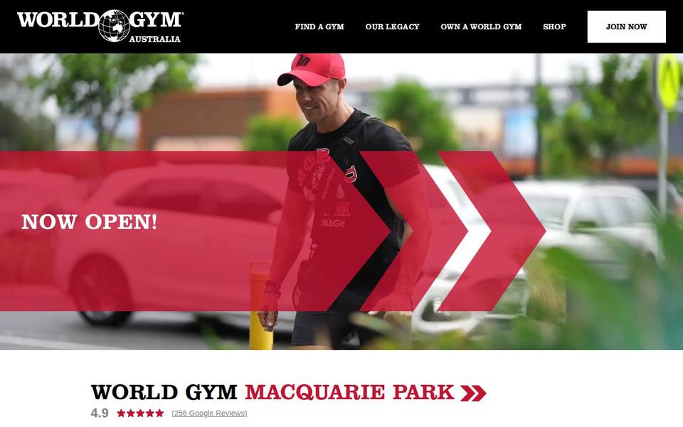 World Gym Macquarie Park website