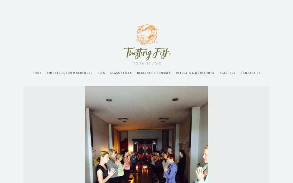 Twisting Fish Yoga website