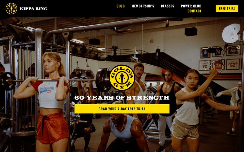 Gold's Gym website