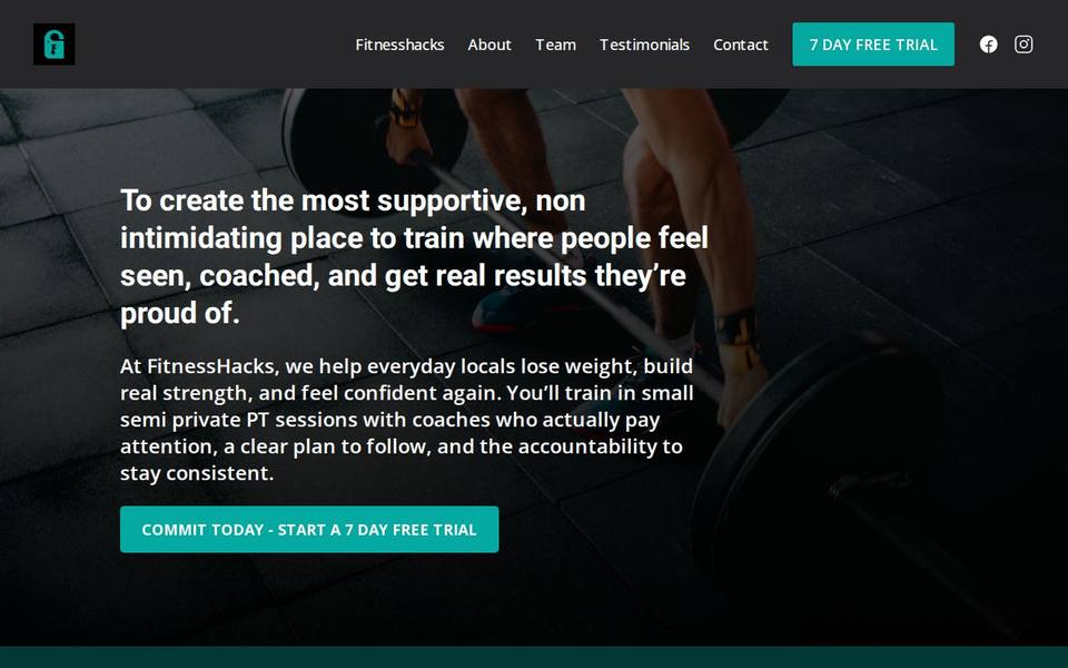 FitnessHacks website
