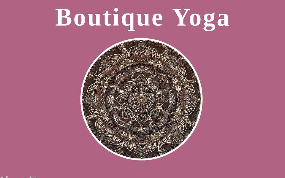 Boutique Yoga studio website