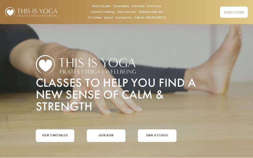This Is Yoga website