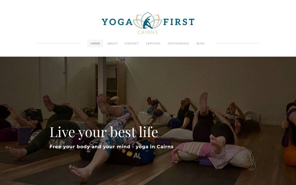 Yoga First Cairns website