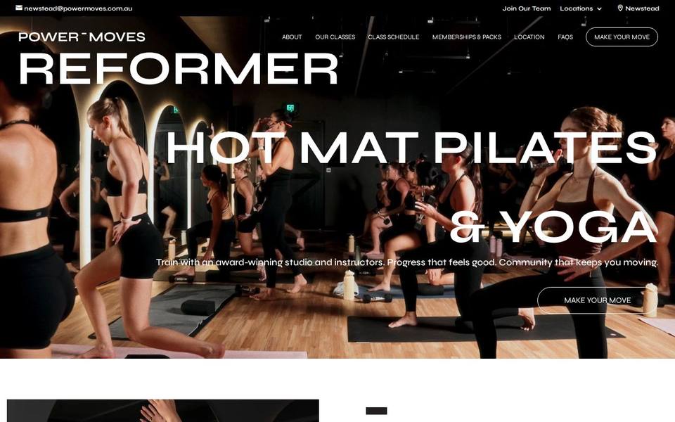 Power Moves Pilates Newstead website