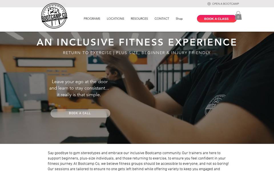 The Men’s Bootcamp Co. Berwick website