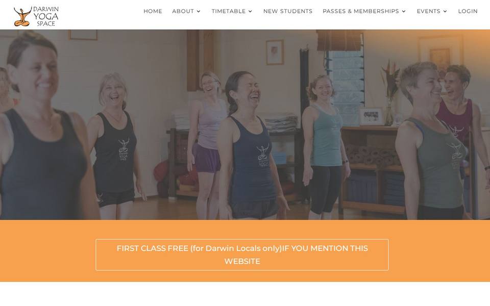 Darwin Yoga Space website