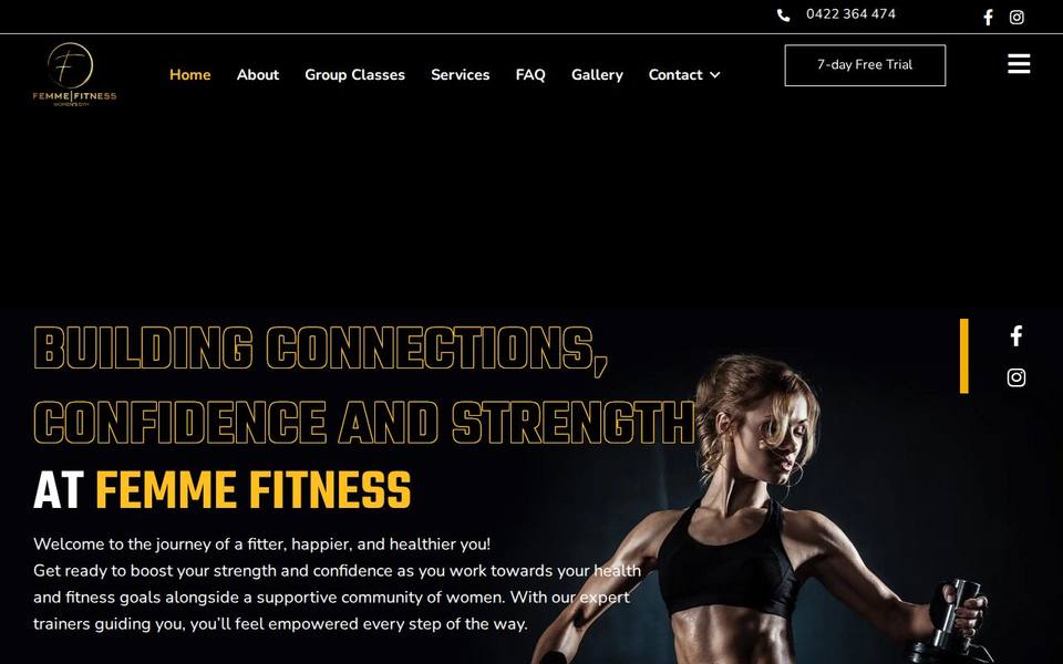 Femme Fitness website
