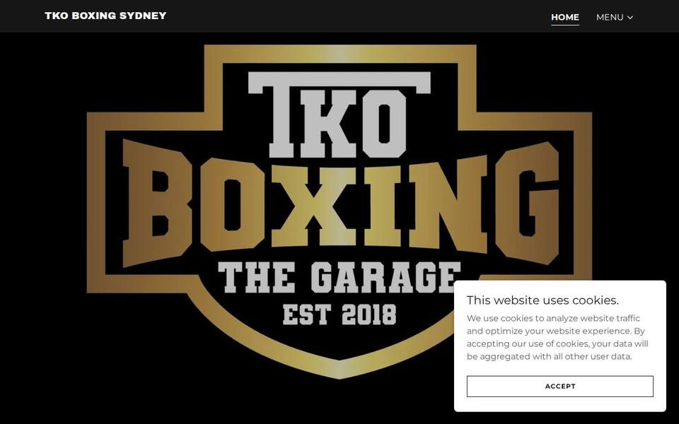 TKO Boxing Sydney website