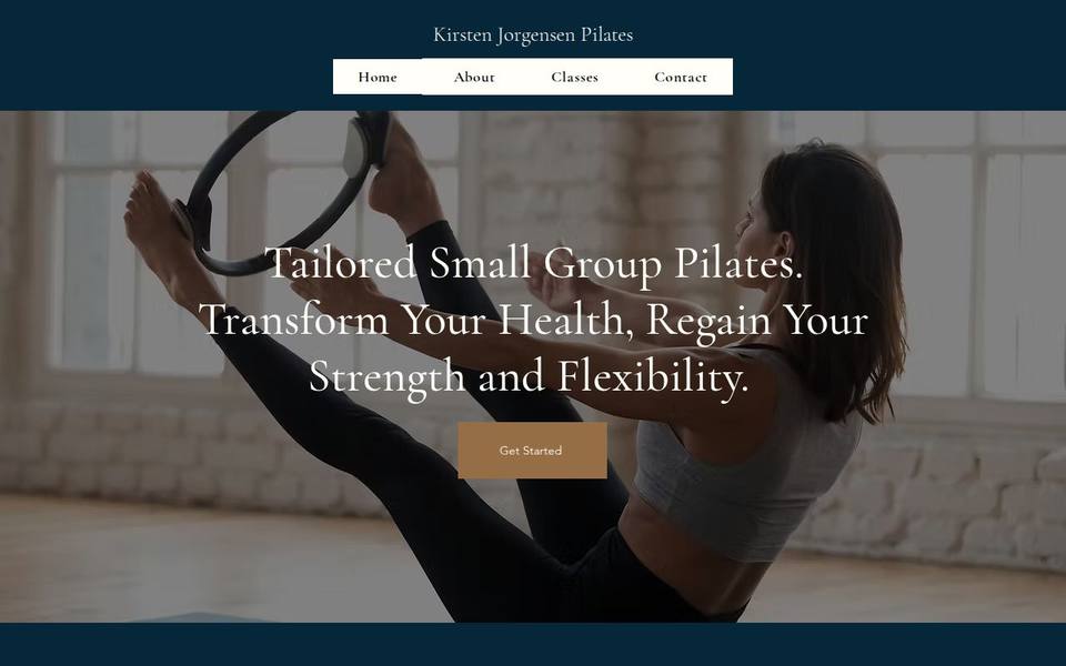 Kirsten Jorgensen Pilates website