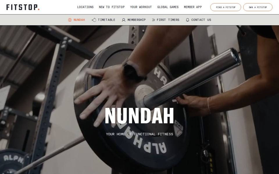Fitstop Nundah website