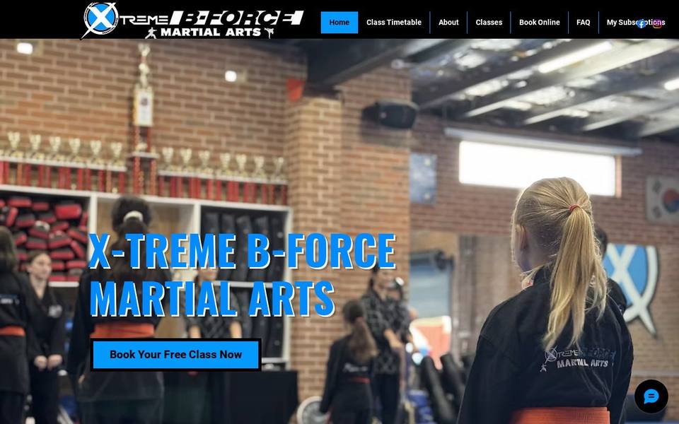 Xtreme B-Force Martial Arts website