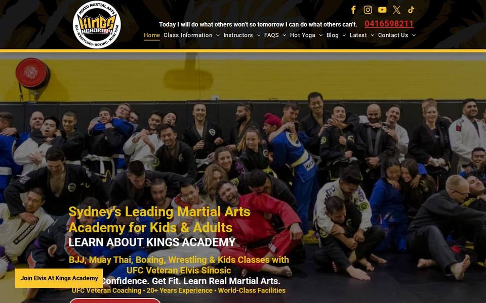 Kings Academy website
