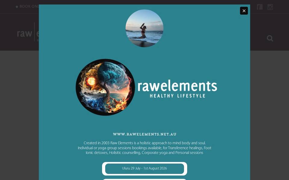 Raw Elements website