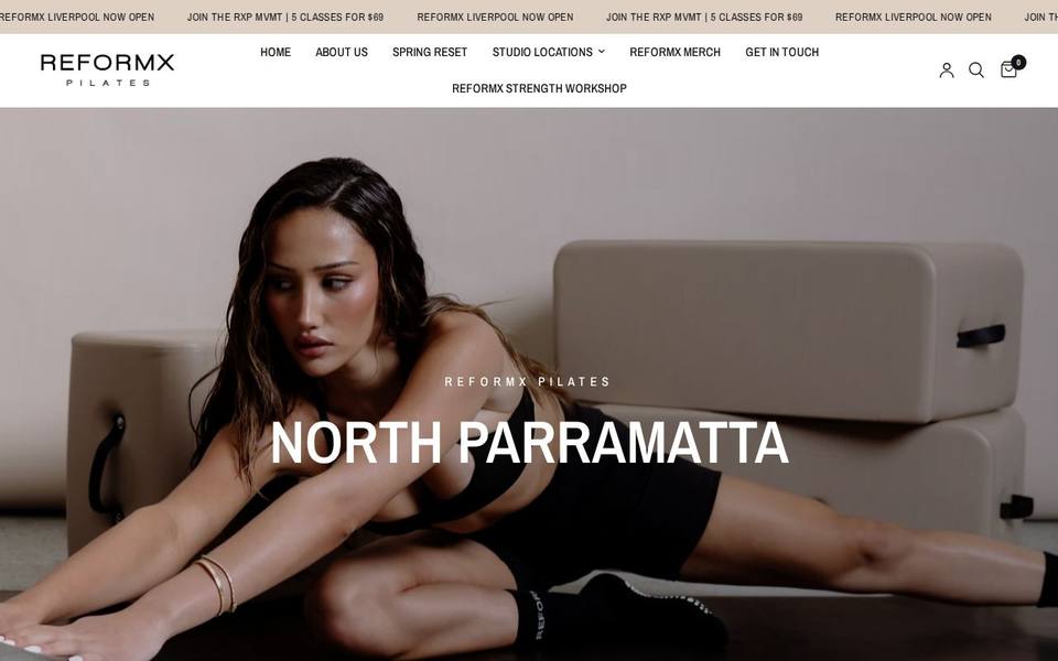 ReformX Pilates St Marys North Parramatta website