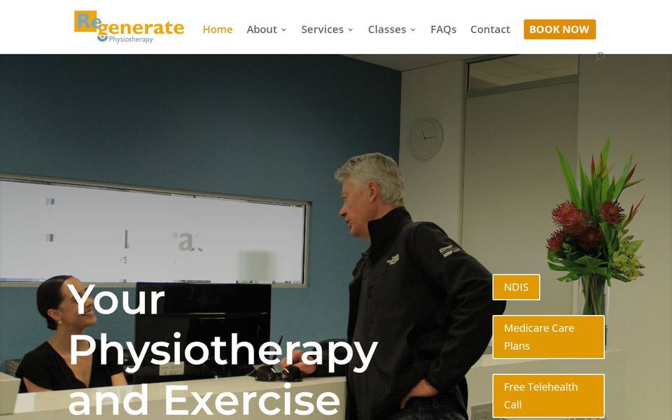 Regenerate Fitness and Rehabilitation website