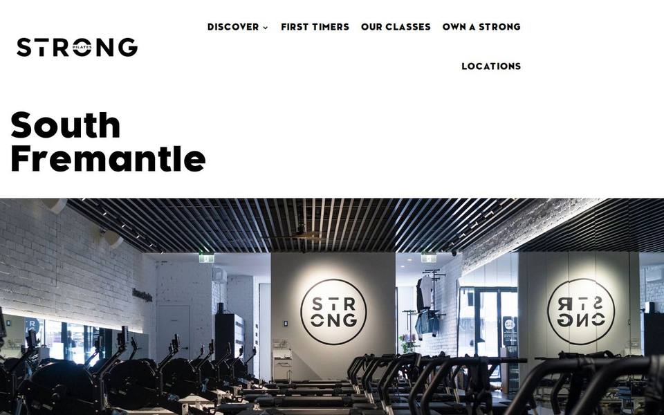 Strong Pilates website