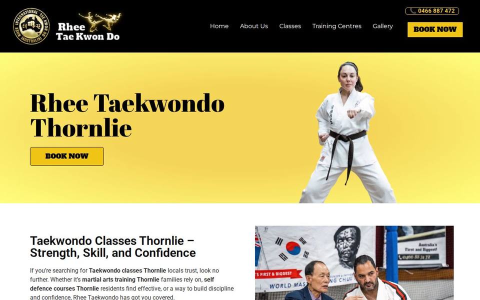 Rhee Tae Kwon Do Thornlie website
