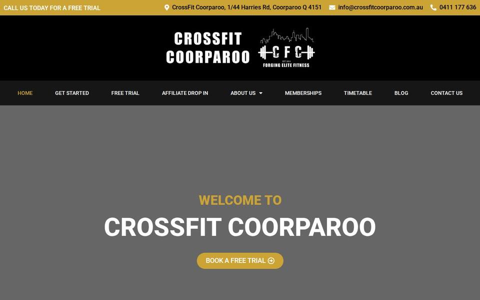 CrossFit Coorparoo website