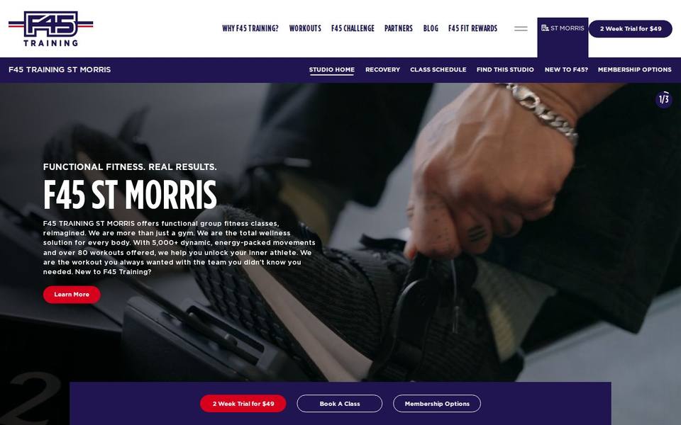 F45 St Morris website