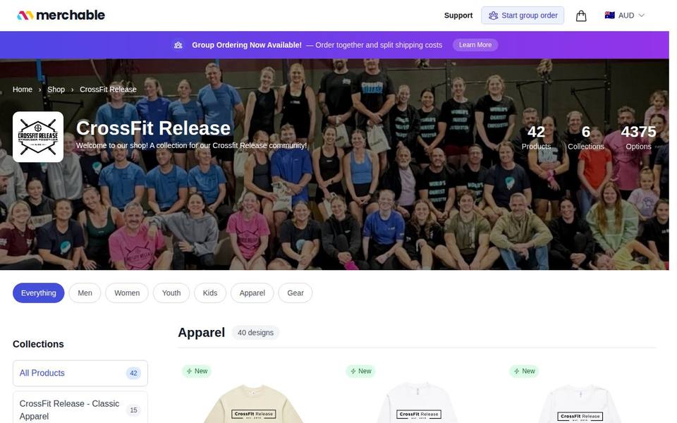 CrossFit Release website