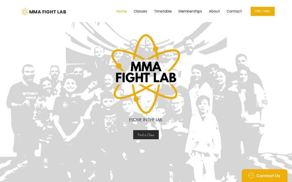 MMA Fight Lab website