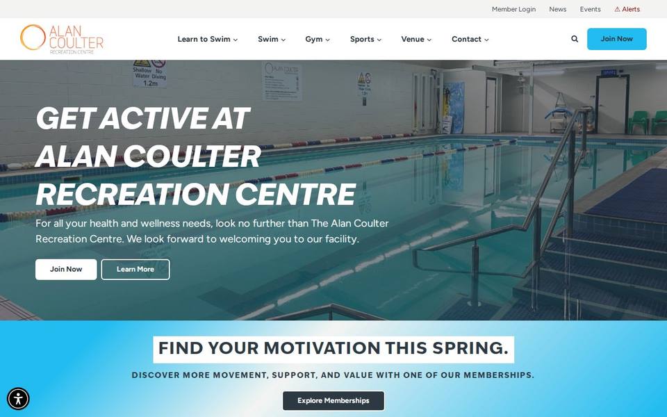 Alan Coulter Recreation Centre website