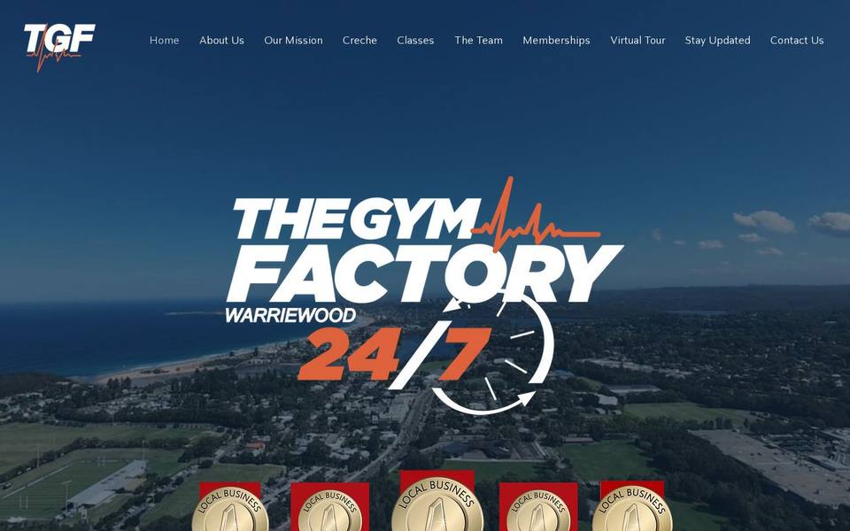 The Gym Factory website