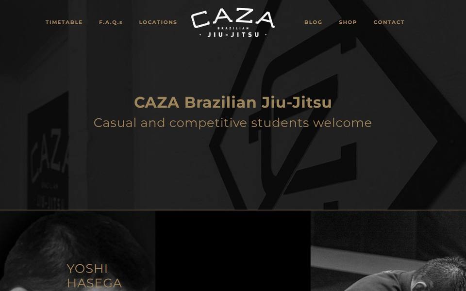 CAZA Brazilian Jiu-Jitsu Noosa website